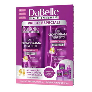 Kit DaBelle Hair Intense Meu Cronograma Perfeito Shampoo 250ml + Condicionador 175ml