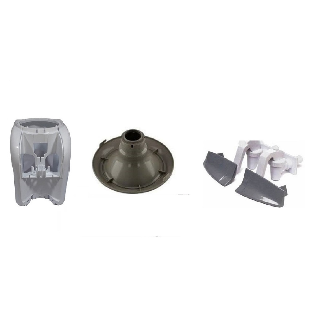 Kit Pares de Torneiras, Suporte Easy e Gabinete Branco do Bebedouro de Mesa Esmaltec EGM30