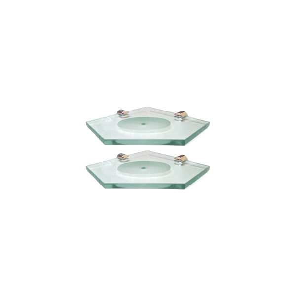 Kit 2 saboneteira  concava canto 8mm . em Oferta na Shopee