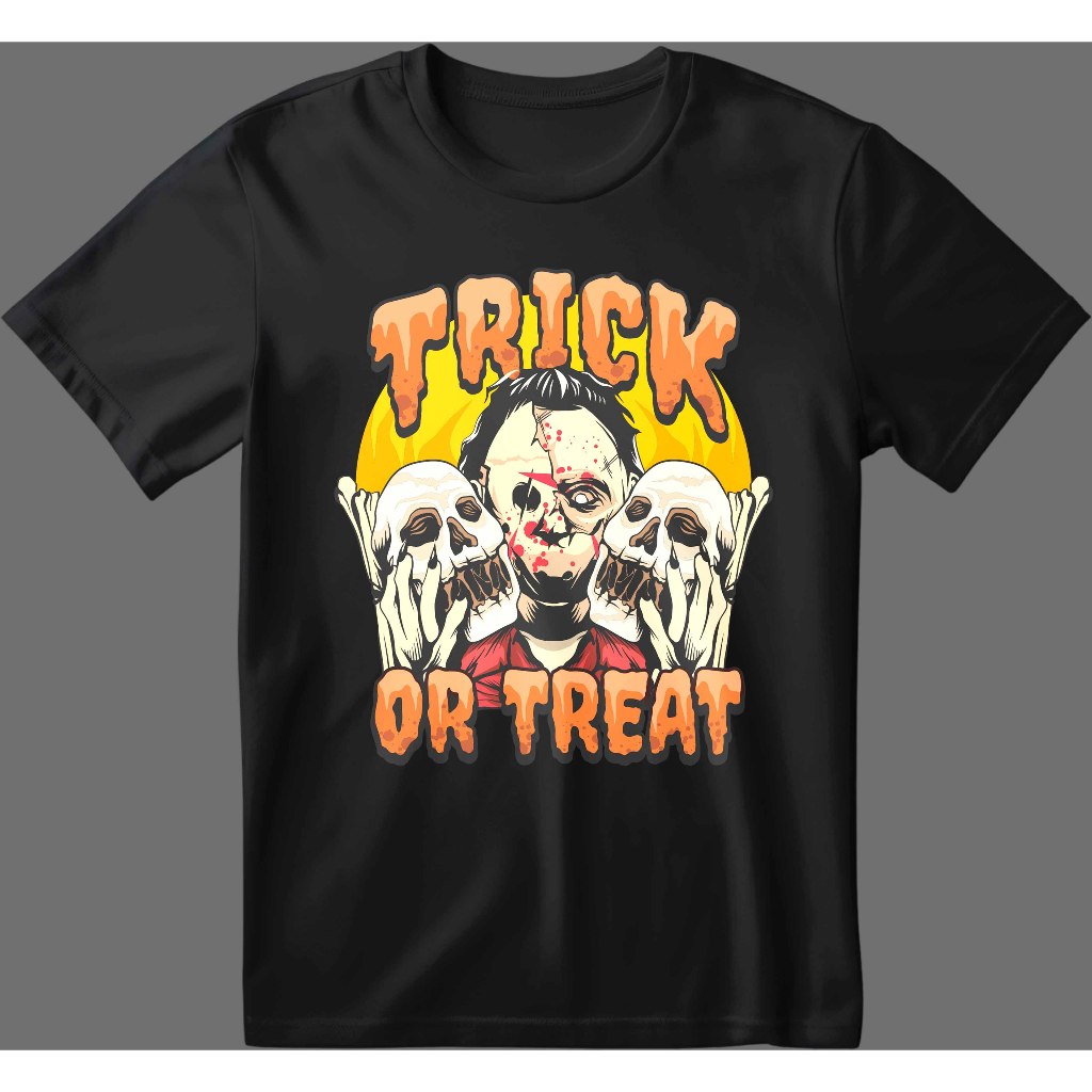 Camisa Unissex Temática Hallowen Estampas Variadas 100% Algodão 30.1 Envio Imediato.