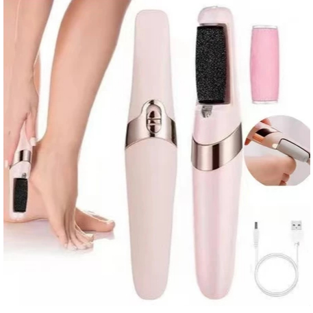 Lixador de Pé Elétrico -Tira Calos Lixa Esfoliante Elétrico Portátil Pedicure Recarregavel USB