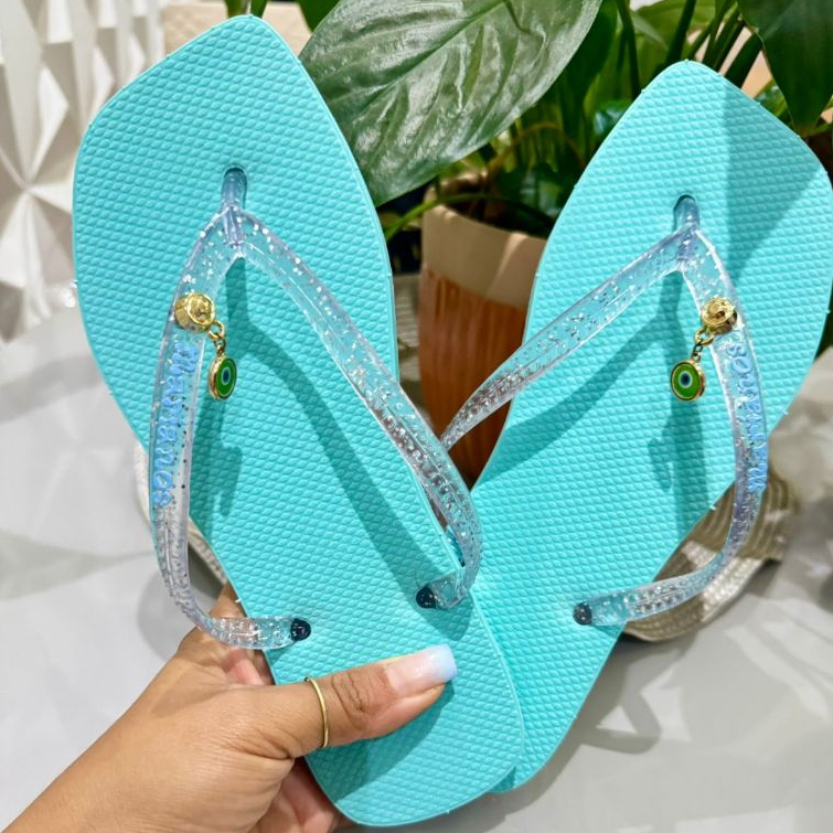 Chinelo Casual Feminino Glitter Moderno Confortável Praia Moda Beleza Casual em Oferta na Shopee