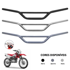 Guidão Crf 230 Modelo Original Preto Prata Grafite