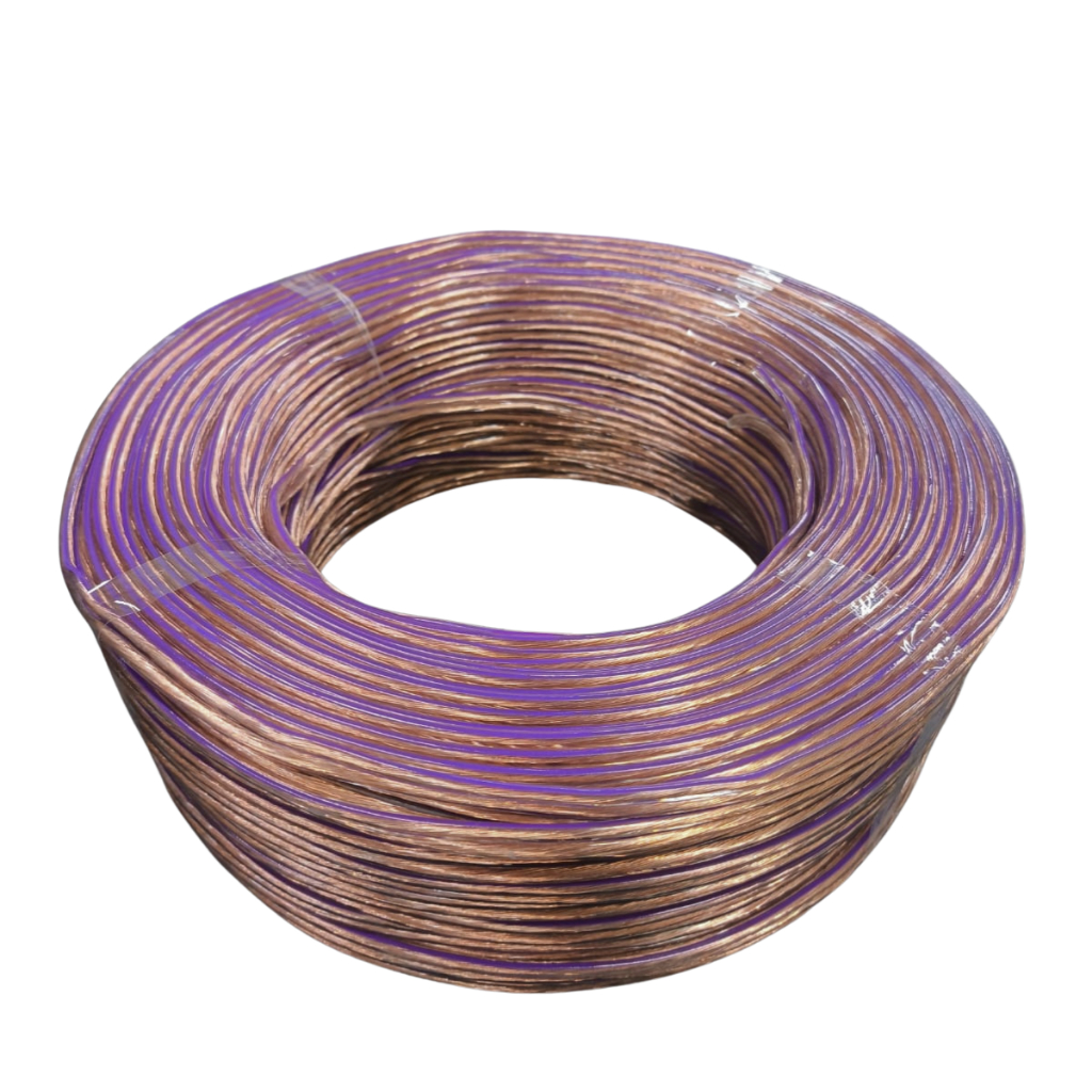Cabo Fio Bicolor Paralelo Som Automotivo Alto Falante Home Teather 2x2,5mm Rolo 20m