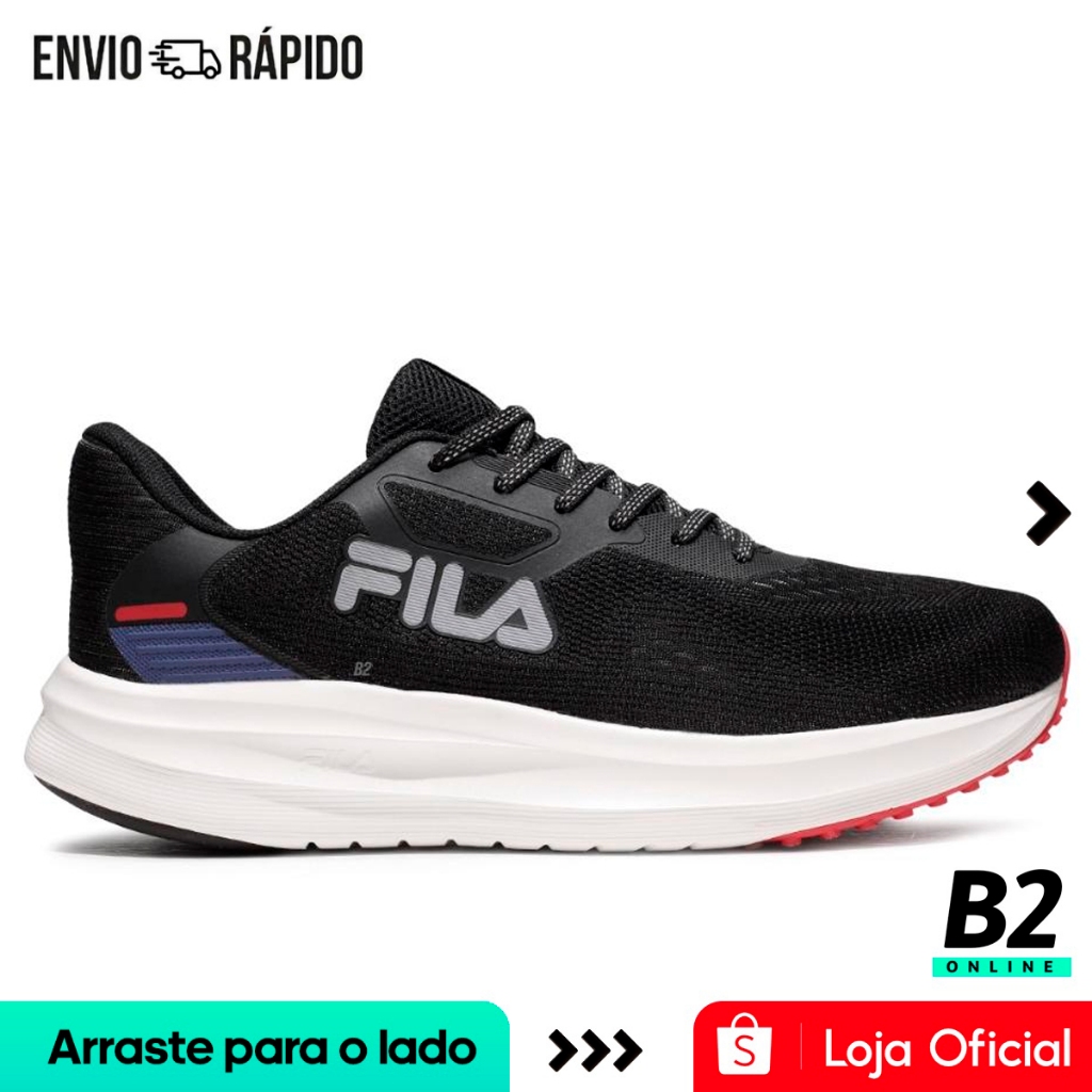 Tênis Fila Fastness Masculino Preto Original Com Nota Fiscal e Garantia em Oferta na Shopee