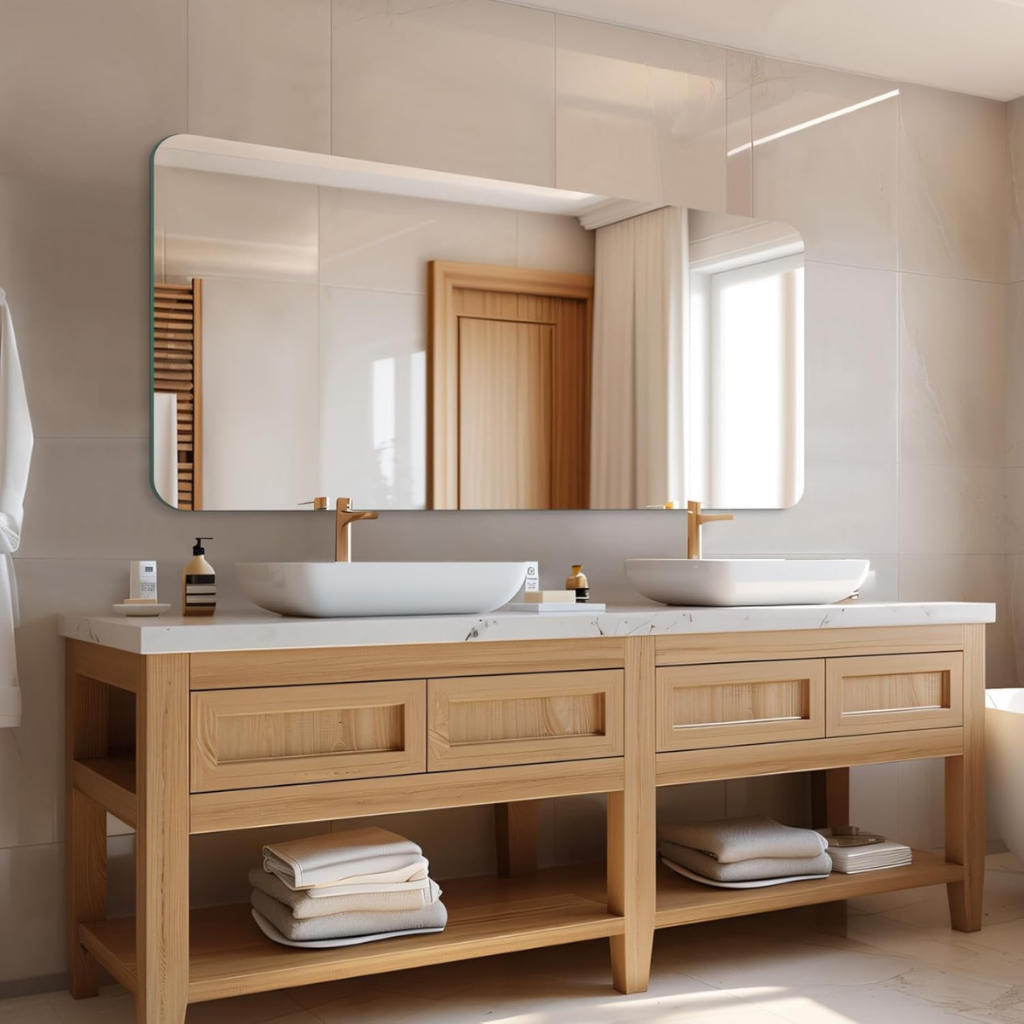 Espelho Grande Retangular Corpo Inteiro Polido 1 METRO 120X60cm Quarto Sala Banheiro Cozinha em Oferta na Shopee