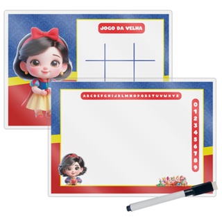 10 Kits de Lousa Mágica no Tema Branca de Neve Baby - PRONTA ENTREGA em Oferta na Shopee