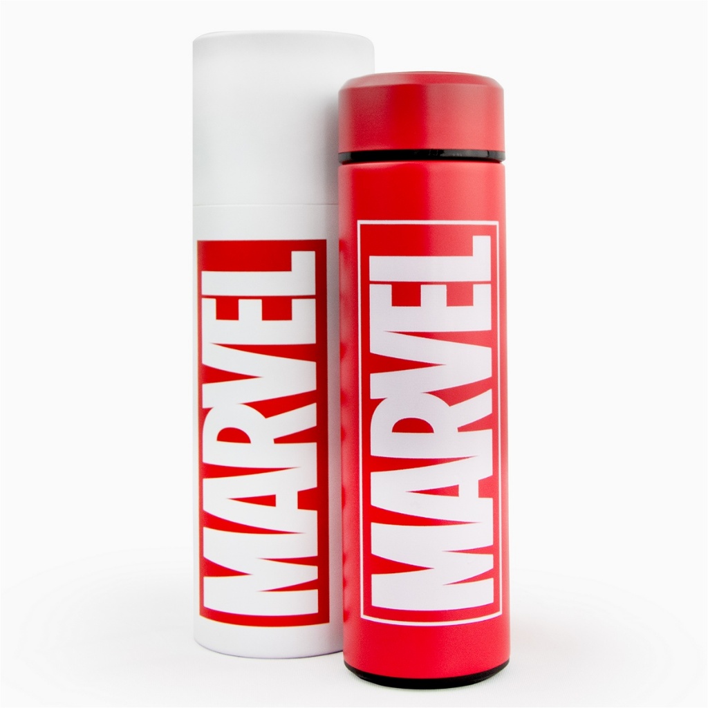 Garrafa Térmica Marvel 500ml Aço Inoxidável Logo Exclusivo Resistente em Oferta na Shopee