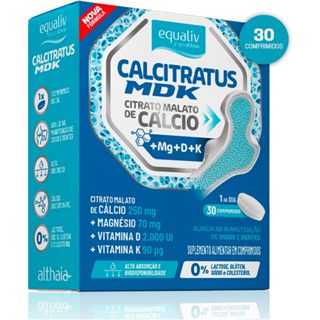 Suplemento Alimentar Calcitratus Equaliv Com 30 Comprimidos Revestidos em Oferta na Shopee