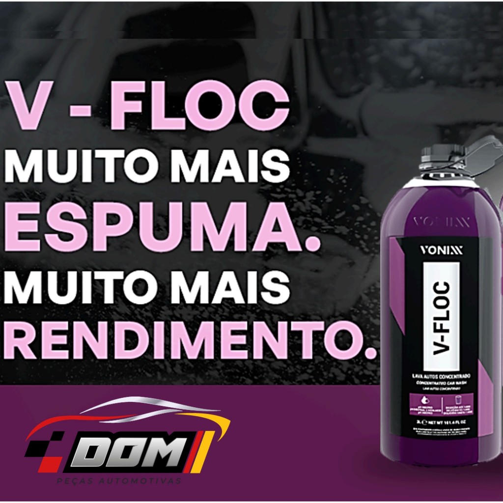 Shampoo Automotivo V-floc 3l + V Mol Pré Lavagem 500ml — imagem 2 de 2