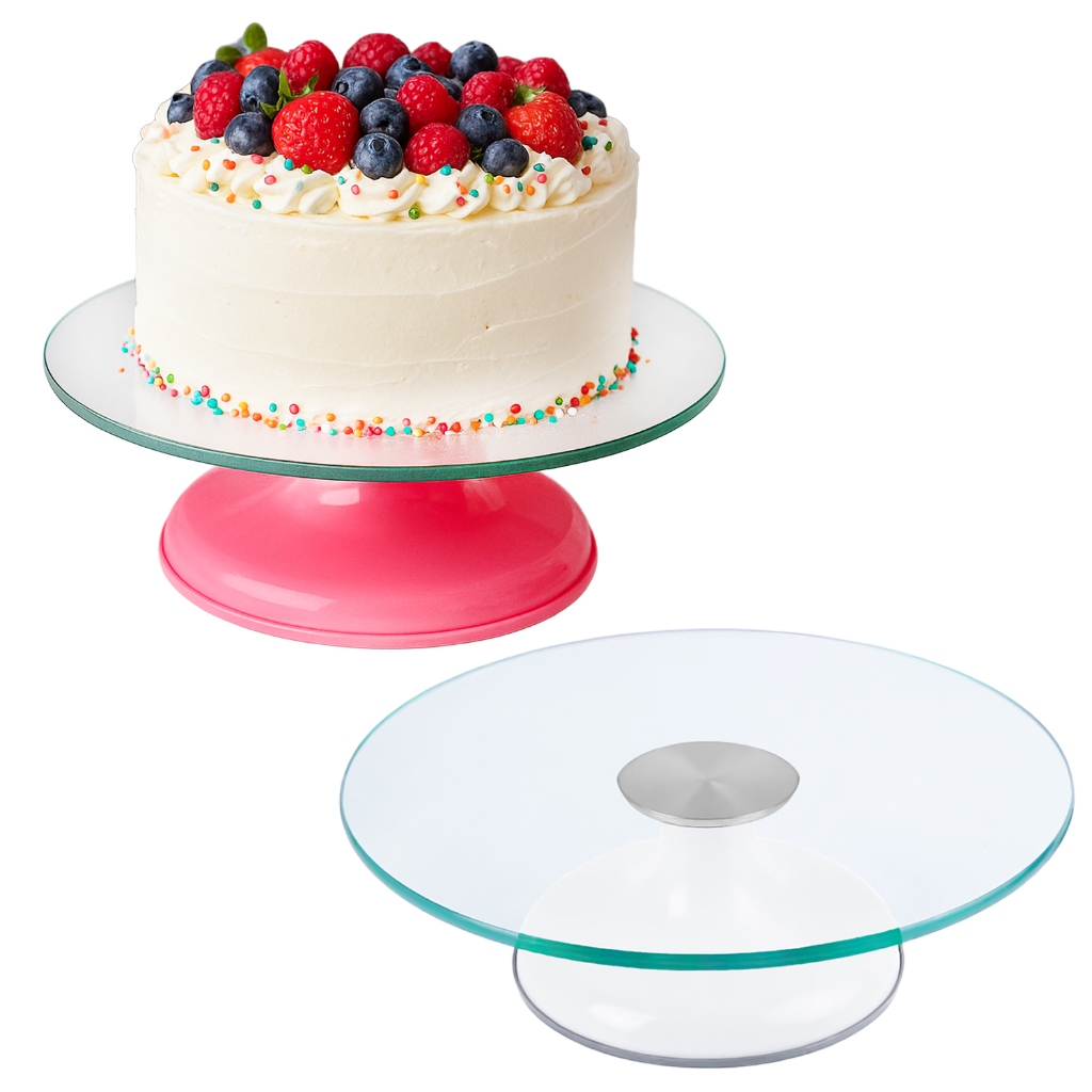 Bailarina de Vidro Giratória para Bolos Confeitaria Alira Home