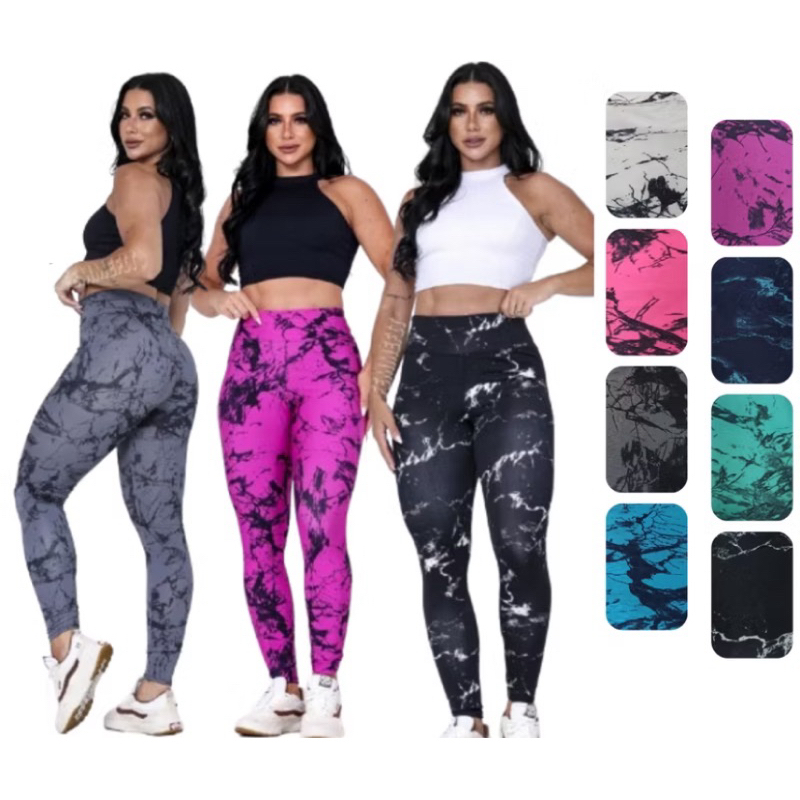 calça legging academia feminina Suplex zero transparência confortável e com elástico na cintura