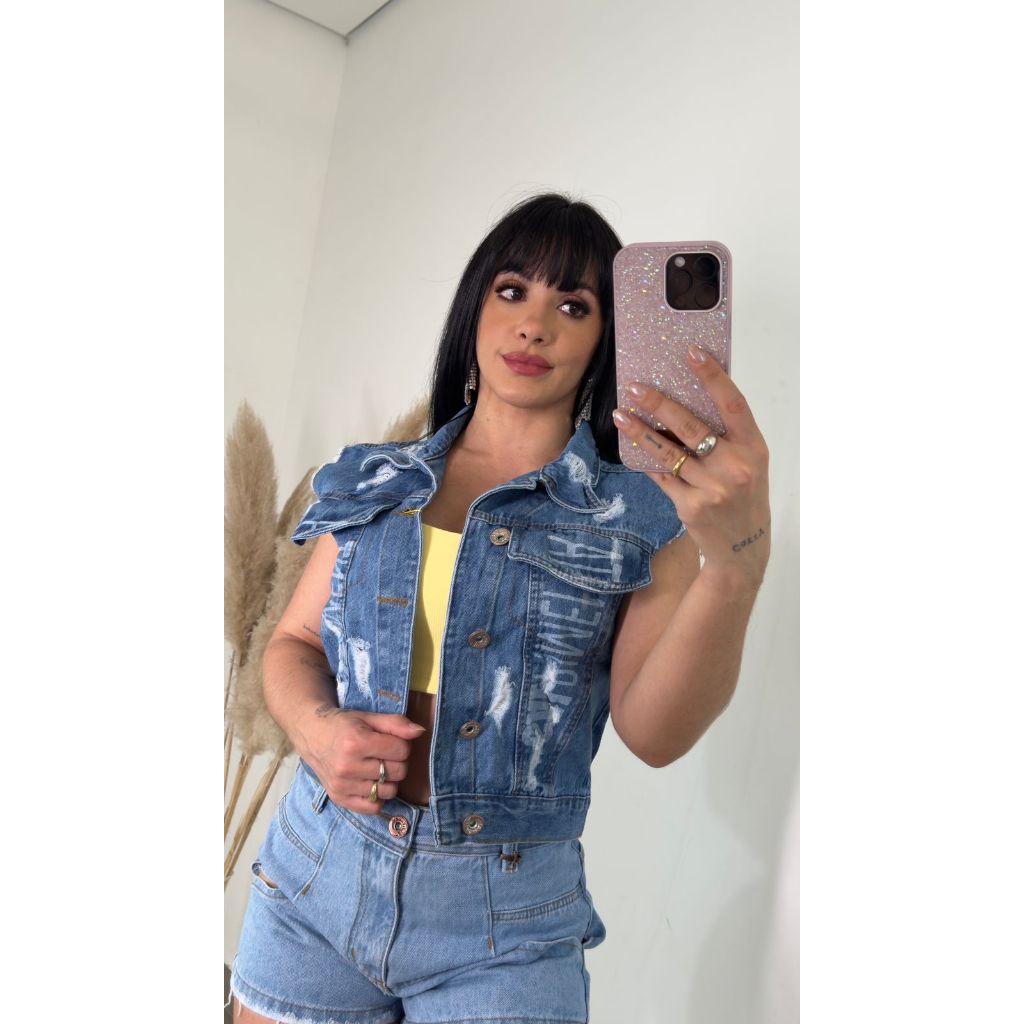 Jaqueta Jeans Sal e Pimenta: Onde Comprar | BuscaProdutos