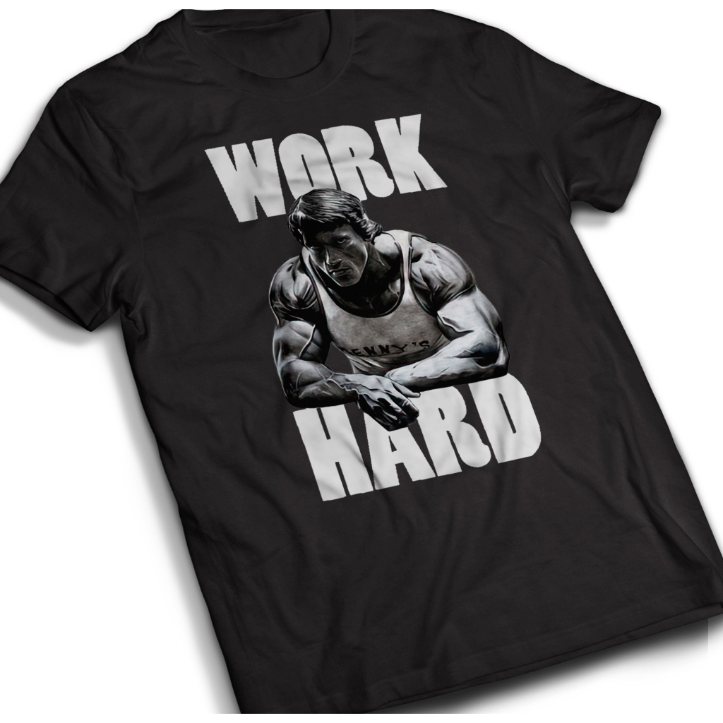 Camiseta Premium Work Hard Confortavel Academia Malhacao Treino Maromba Oversized Blusao
