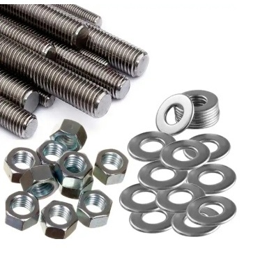 10 Barras 1/4x 1 Metro Com 100porcas E 100arruelas Zincada em Oferta na Shopee