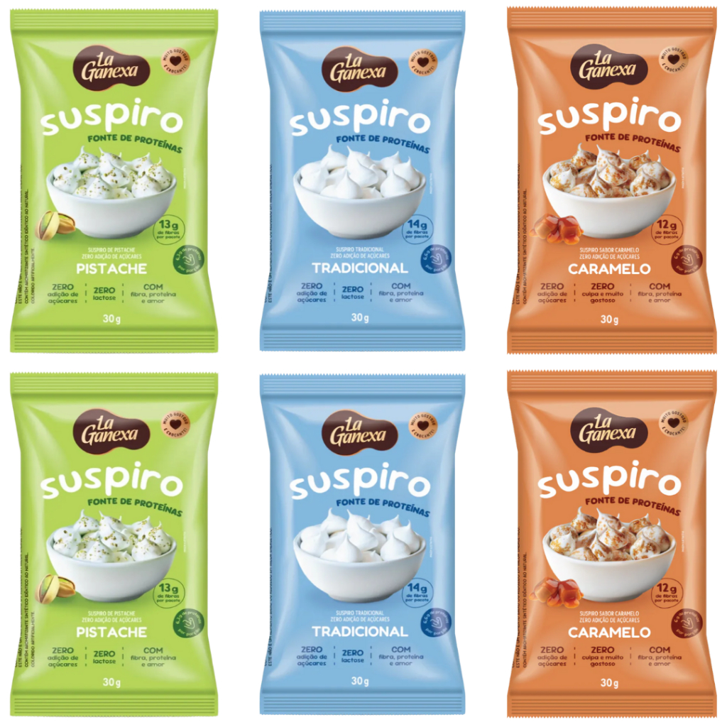Kit 6x und Suspiro Proteico 30g - La Ganexa em Oferta na Shopee