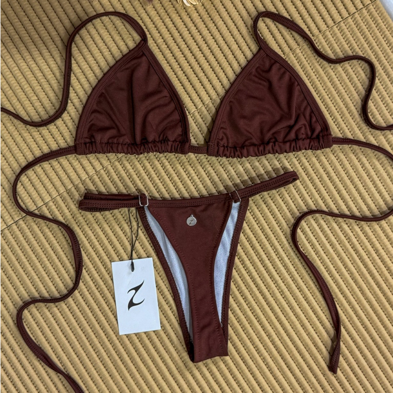 Biquíni Fita Forrado Calcinha Com Regulagem Marquinha Cortininha Sem Bojo Moda Praia Envio Imediato