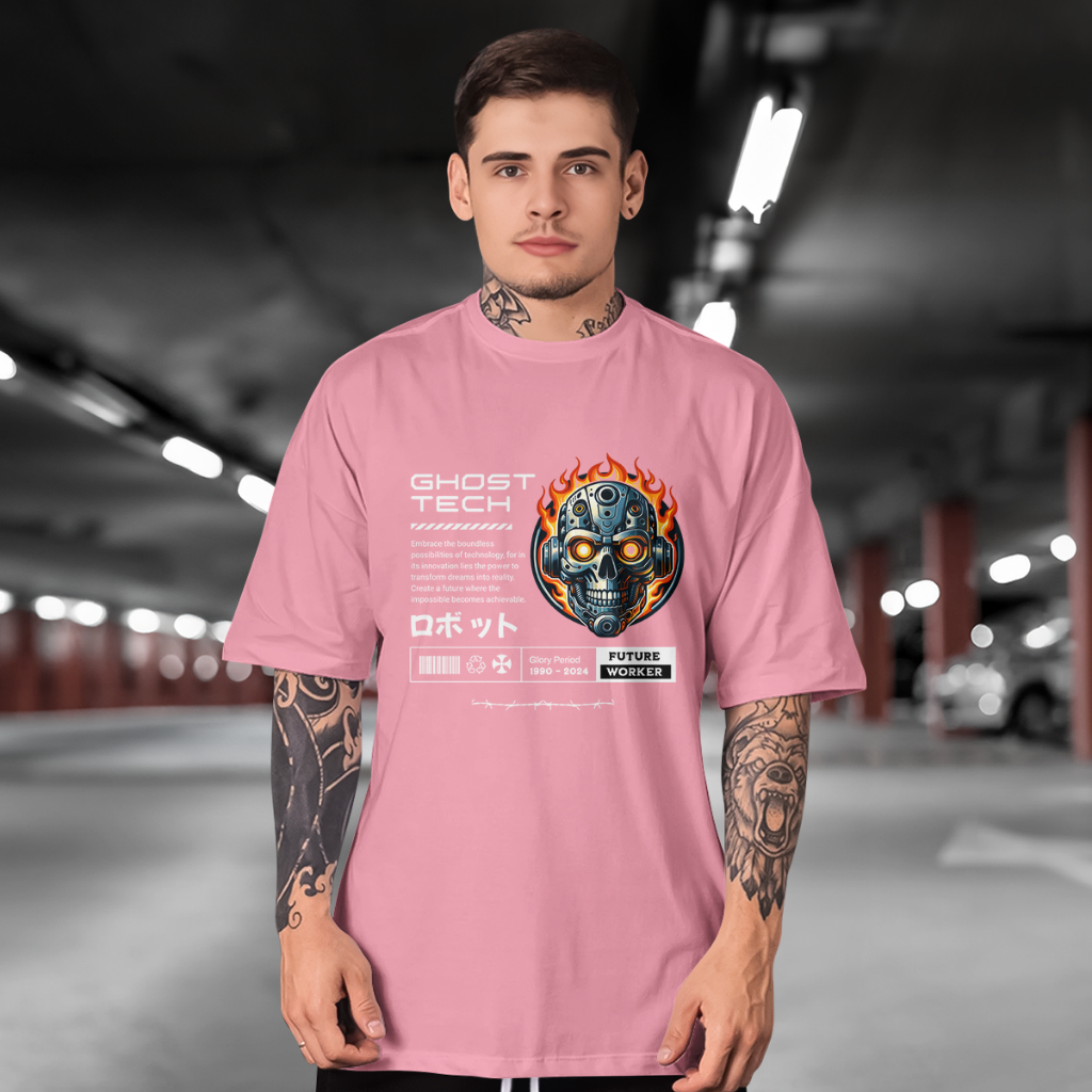 Camisa  GHOST TECH Algodao Camisa Básica Premium   jbs