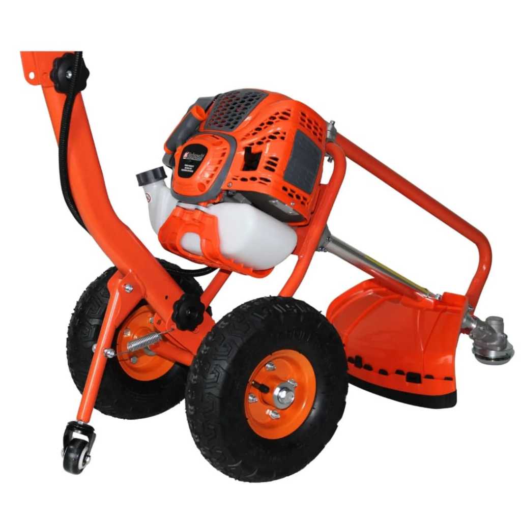Roçadeira Gasolina 63cc com Carrinho e Guidão - Motor 3HP, 1,2L de Combustível