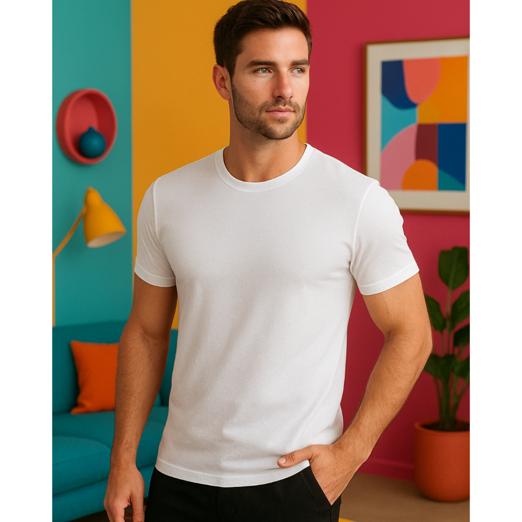 Kit 5 Camiseta Básica Branca Poliéster Sublimática Sublimação