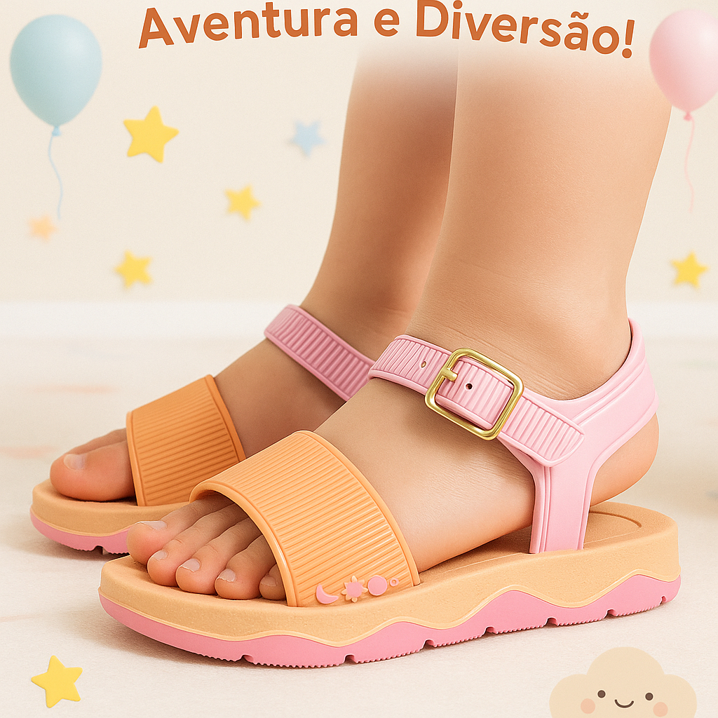 Sandália Infantil Estilosa e Confortável para Meninas