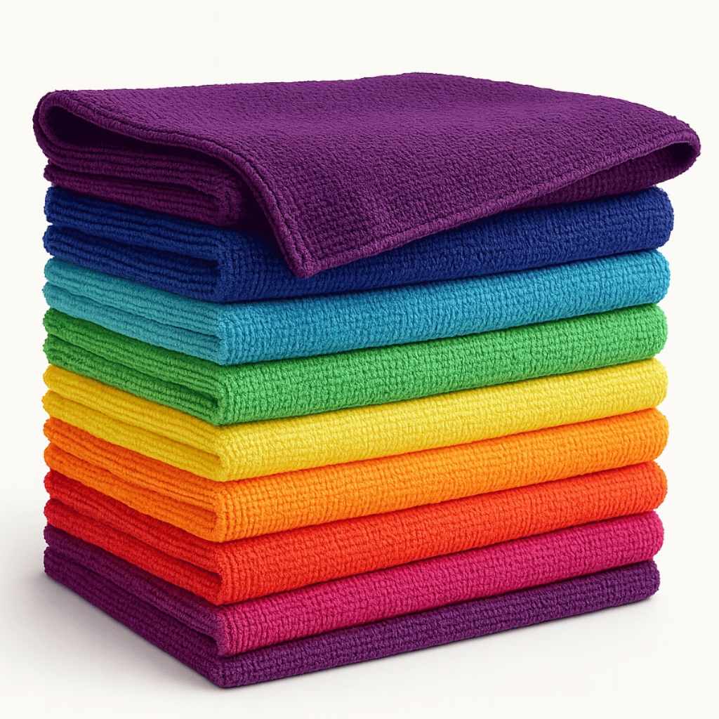 Kit c/ 10 Panos de Microfibra para limpeza multiuso 30x30 Toalha Alta ABsorção