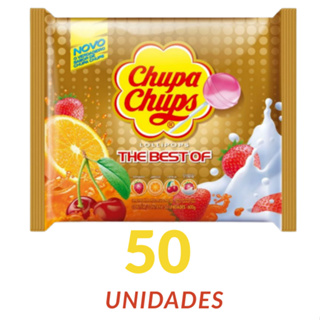 Pirulito Chupa Chups – Caixa com 50 Unidades Sortidas (4 Sabores) -  Mentos em Oferta na Shopee