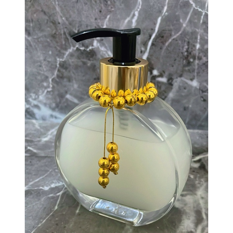 Saboneteira Liquida Vidro Luxo Dourado 200ml ja com sabonete liquido Porta Sabonete Liquido creme hidratante