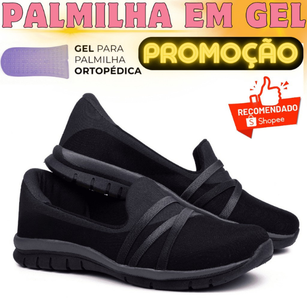 Sapatilha Feminina  Leveza e Conforto Ortopédica Super Indicada Macia em Oferta na Shopee