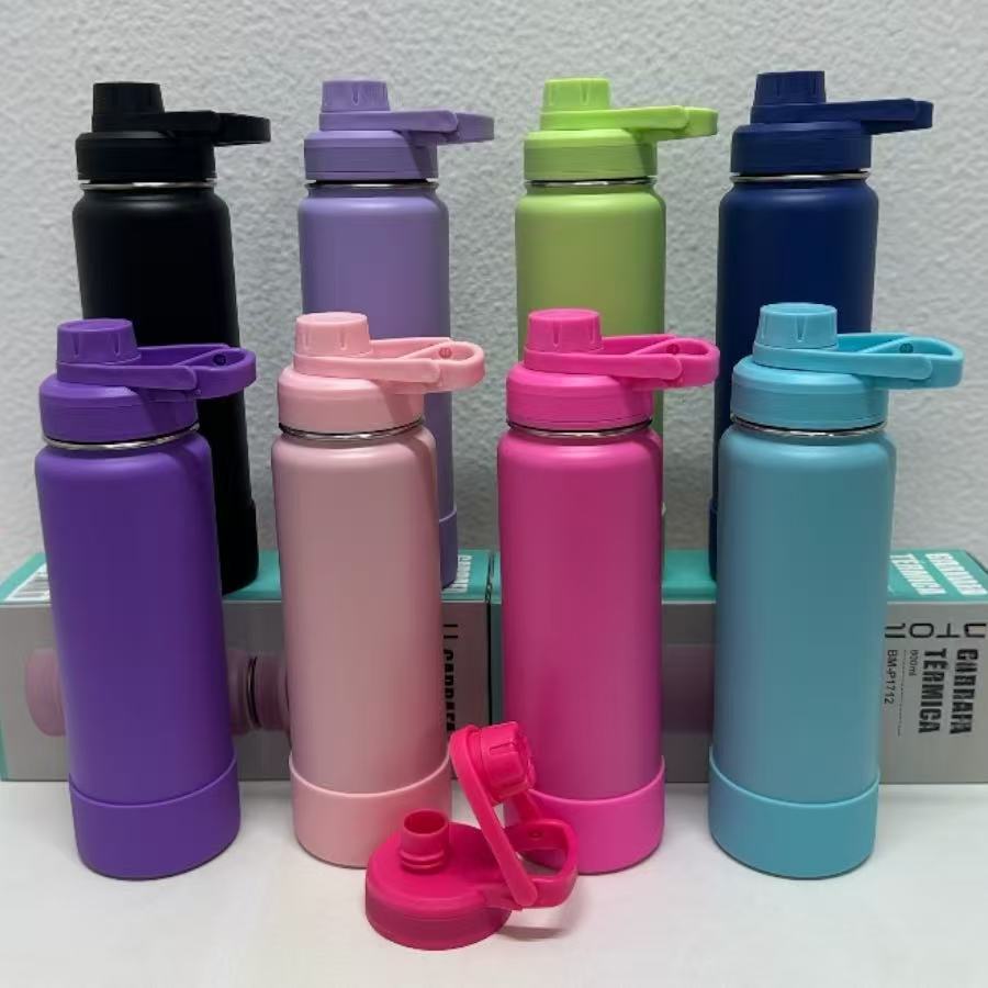 Garrafa Térmica  350ML /600ML /800ML 1000ML  aço inox Vácuo C/ Protetor de silicone em Oferta na Shopee