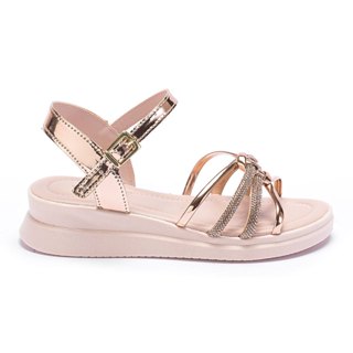 Sandalia Infantil Menina Tininha Anabela Macia Confortavel Elegante com Strass em Oferta na Shopee