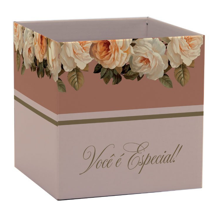 Kit 10 Cachepot Papel Quadrado Diversas Cores e Estampas, Pote 15, Xingó. em Oferta na Shopee