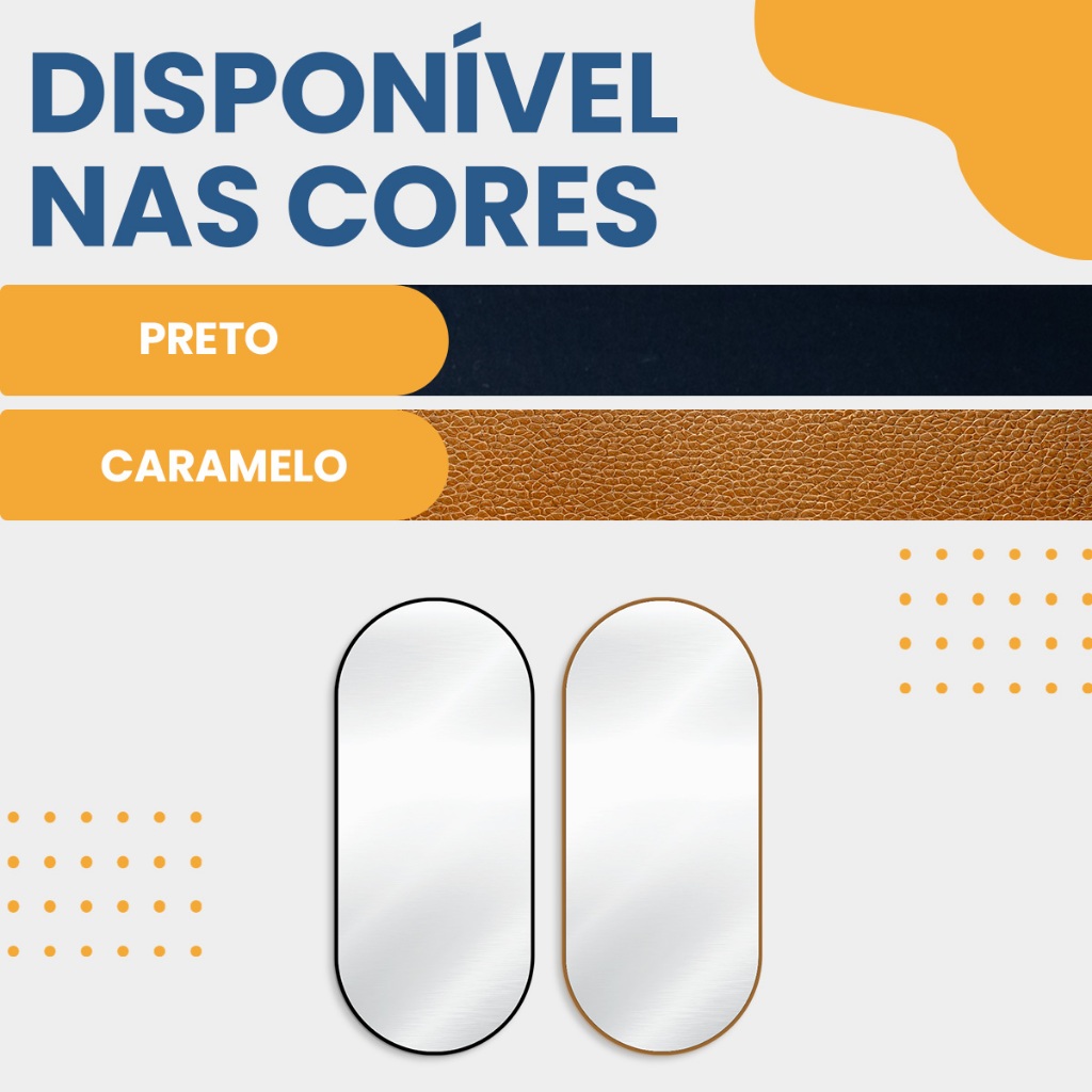 Espelho Orgânico Cápsula 70x160cm Grande Decoração Parede Sala Quarto · foto 2