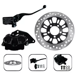 Kit Completo Disco + Burrinho + Pinça P/Moto Honda Cg Titan Fan 160 18 A 23