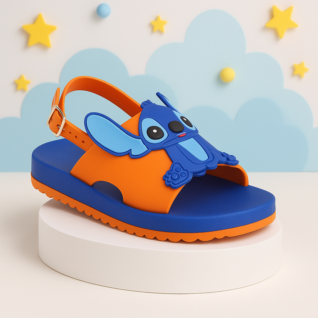 Sandália infantil bebê Masculina menino stitch confortável antiderrapante macia lançamento