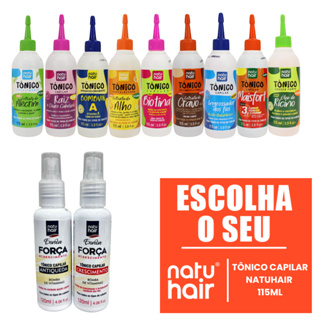 Tônico Capilar Natuhair 115 ml Crescimento Brilho Nutrição Antiqueda Fortalecimento Vegano em Oferta na Shopee