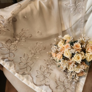 Cortina Voil Bordado com Microfibra 2,60 x 1,80 (largura x altura) para janela. Decoração Sala Quarto em Oferta na Shopee