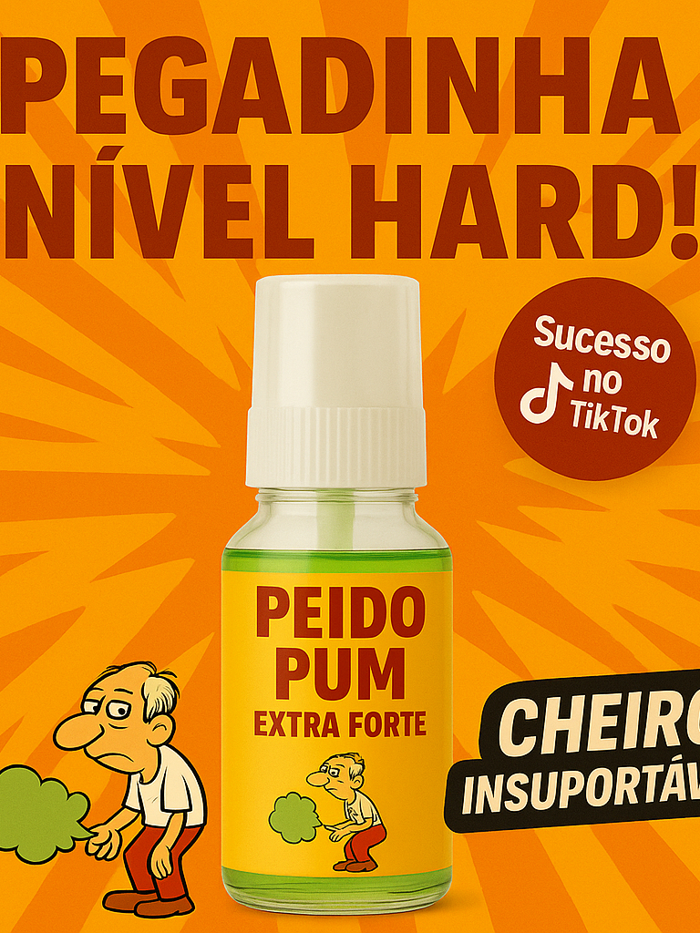 Peido Spray de  Pum Pegadinha Super Forte - Zoação Garantida - Pegadinha - Trolagem TikTok