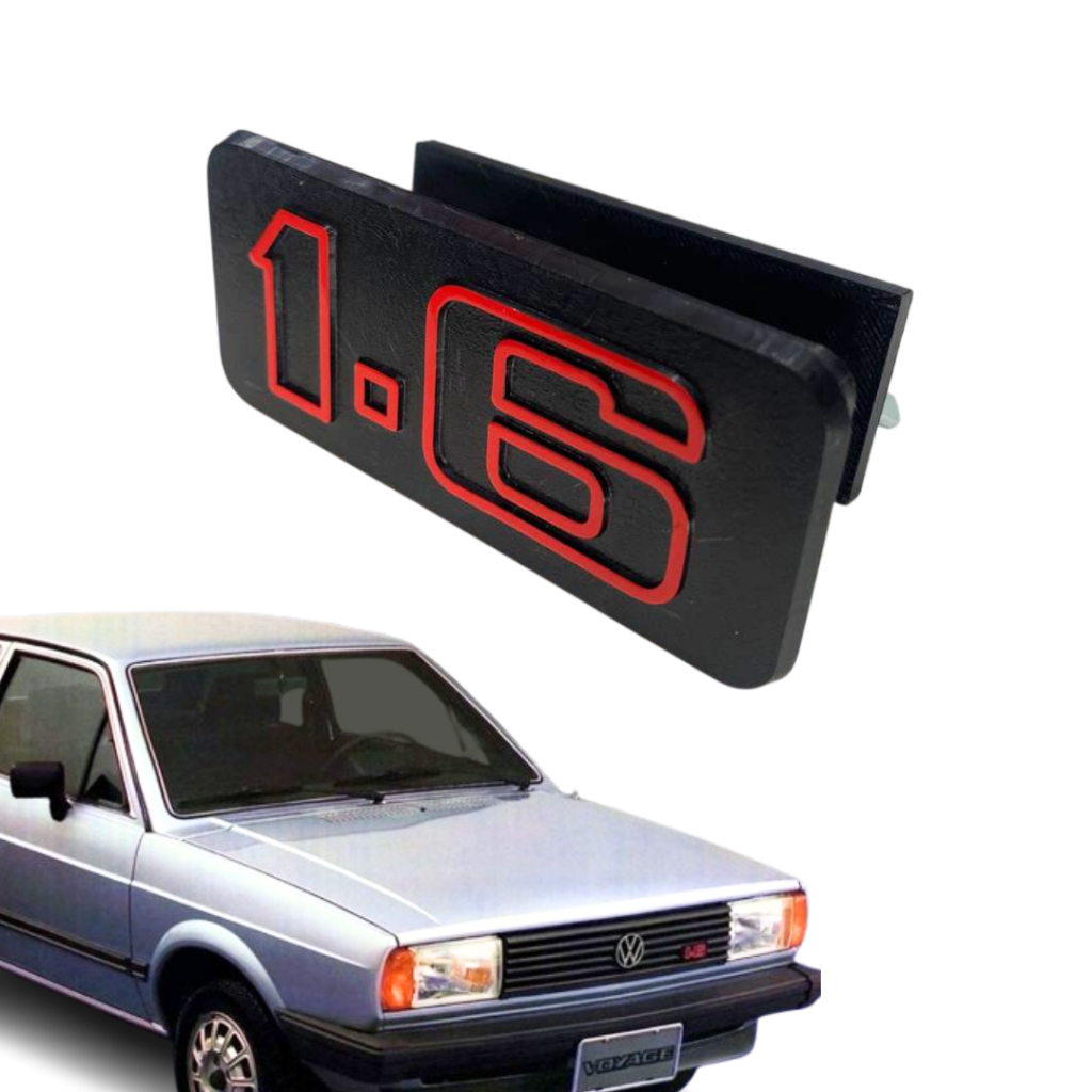 Emblema 1.6 Da Grade Gol Parati Saveiro Voyage Passat Até 86