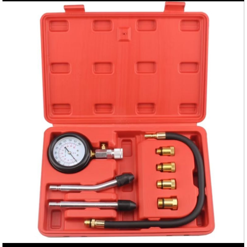 Medidor Compressão De Motor Teste De Cilindros 4 Adaptadores 15550