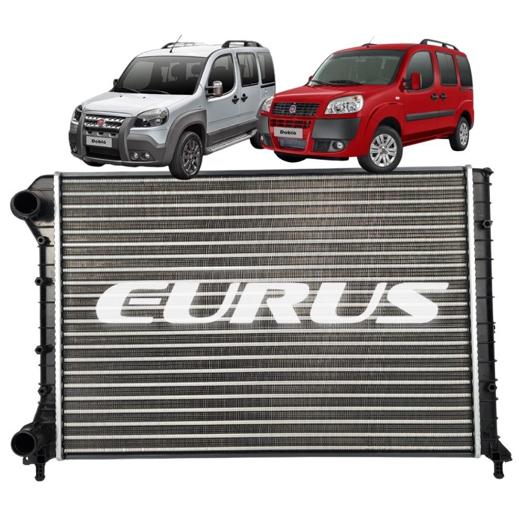 Radiador Eurus Fiat Doblo 1.3 1.6 1.8 2001 2003 2005 2007 2009 2011 2013 2015 2017 2019 em Oferta na Shopee