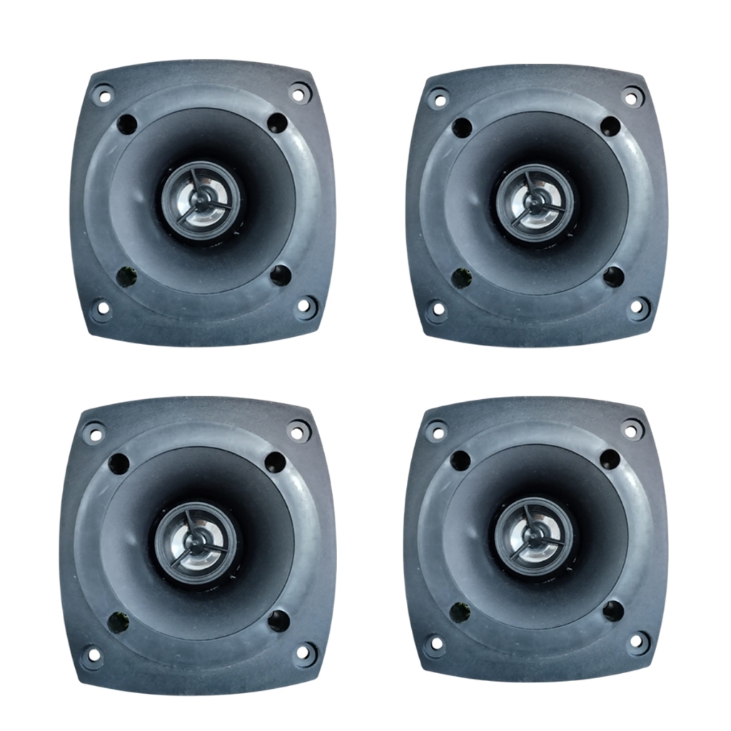 KIT 4 TWEETER PIESO COMPET 120W 8 OHMS PARA SOM AUTOMOTIVO