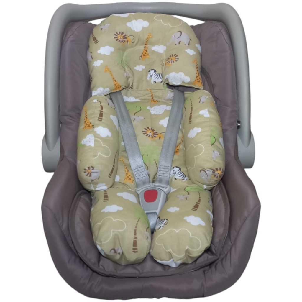 Colchonete Bebê Conforto Estampado Acolchoado 100% Algodão Apoio Redutor para Carrinho Bebê Conforto