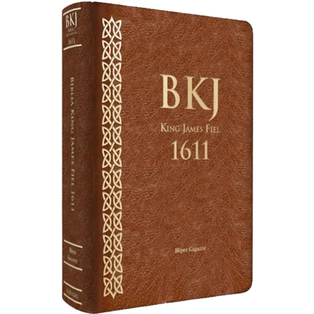 Bíblia King James 1611 - Letra Hipergigante - Capa Luxo Marrom em Oferta na Shopee