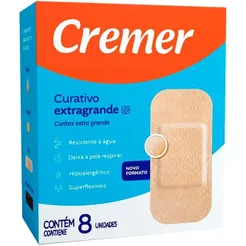 Curativo Cremer Extra Grande Bege Com 8 Unidades