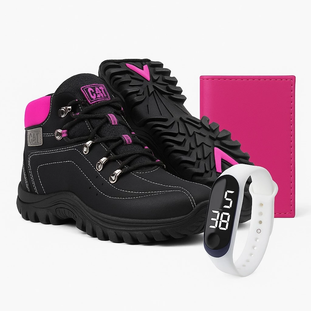 Kit Bota Caterpillar Feminina Reforçada — imagem 1