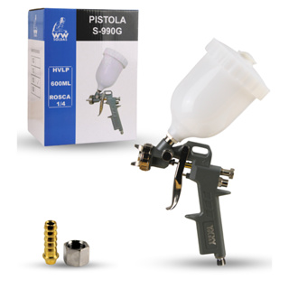 Pistola Pintura Gravidade 600ml Bico 1.5mm WWSoldas em Oferta na Shopee