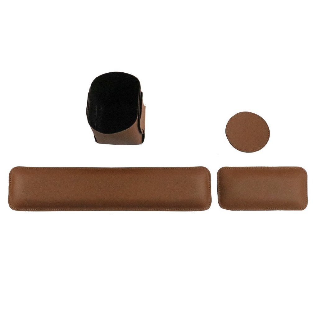 Kit (4peças)Apoio Mousepad + Apoio Ergonômico Punho De Teclado Home Office+Porta Caneta+Porta Copo em Oferta na Shopee