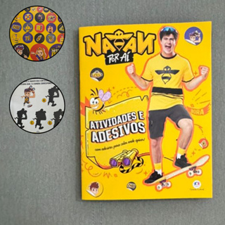 Livro Natan Por Aí Atividades e Adesivos Infantil Educativo Criativo Criança Presente Escola em Oferta na Shopee
