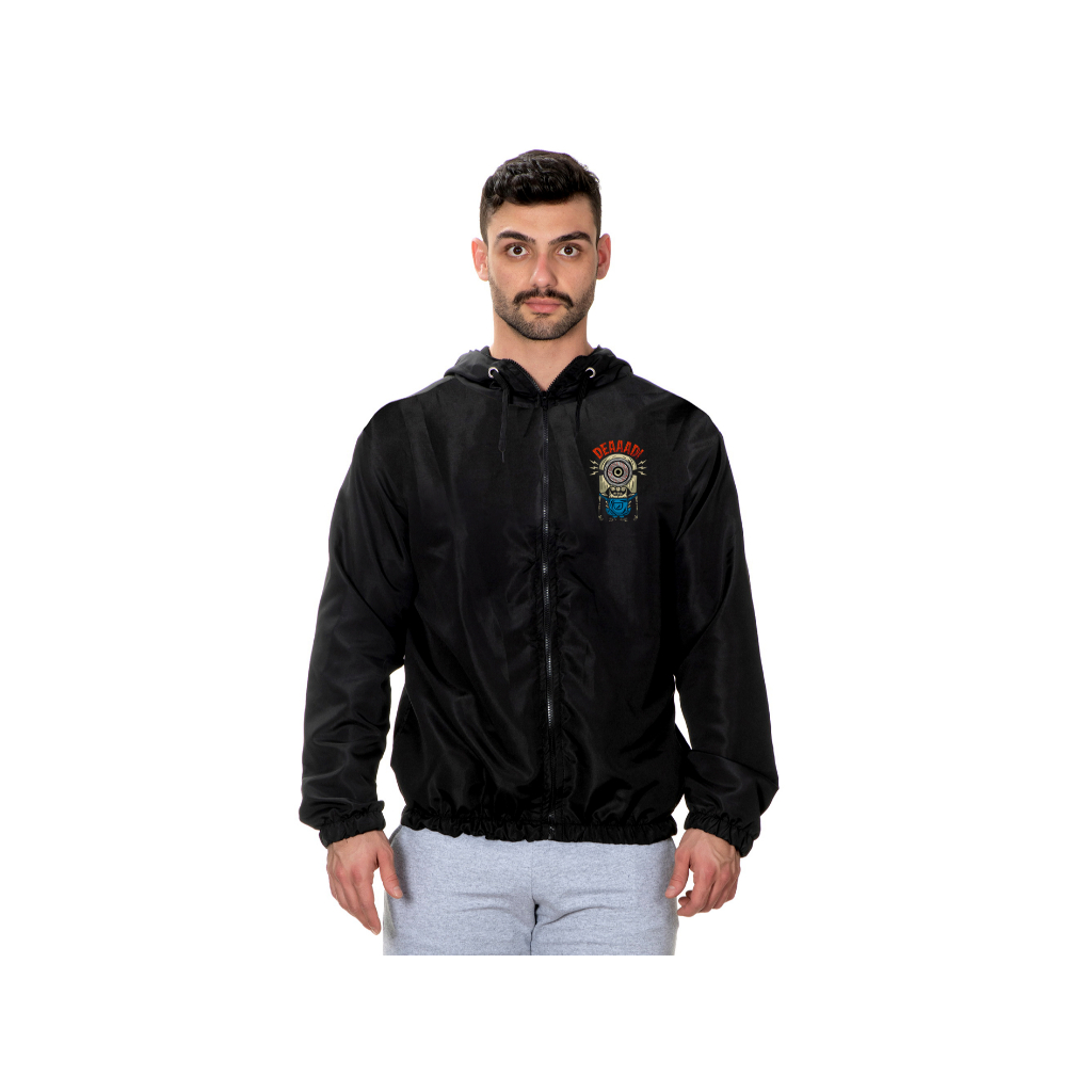 Corta Vento Masculino Com Capuz Dead Minion Cartoon